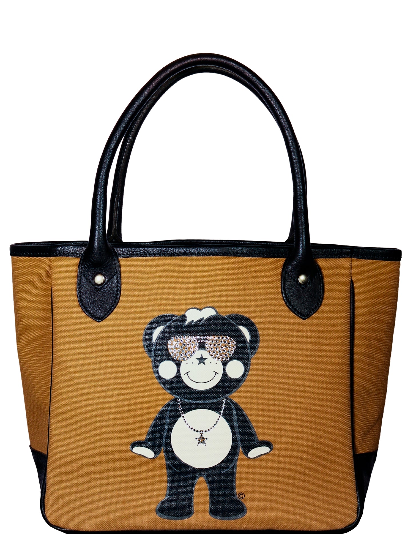 Diamonds Chappy Luxury Mini-Tote Bag w/ Leather Detail